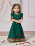Girl's' Green Lehenga Choli